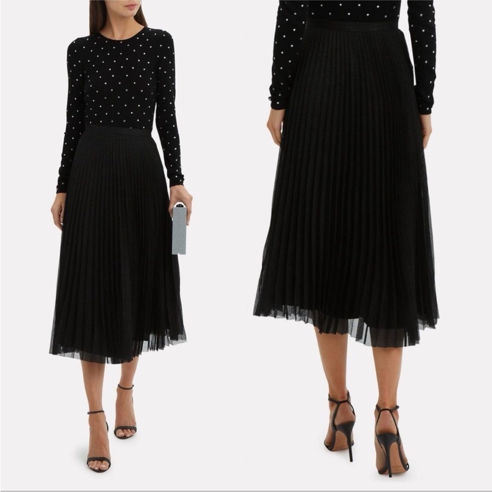 Anine Bing Midi Skirt Lovisa Pleated Metallic - Picture 5 of 11